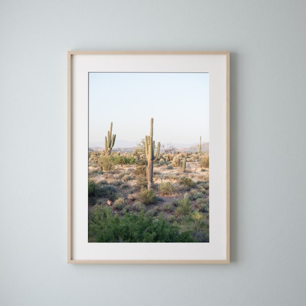 Desert Landscape Digital Print • Saguaro Cactus • Digital Download • Arizona Landscape • Lost Dutchman State Park • Phoenix • Sonoran Desert