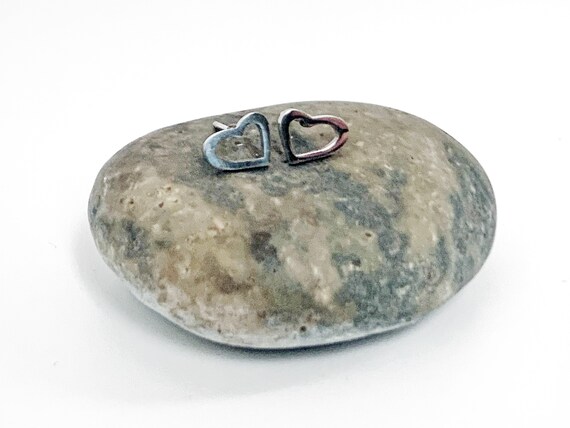 Heart Earrings; Heart Stud Earrings; Heart Jewelry; Earrings
