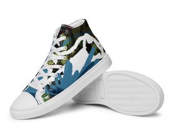 Layers of Imagination Women’s high top canvas shoes | Sneakers