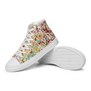 Splatter Women’s high top canvas shoes | Sneakers