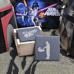 Star Wars Slate Coasters, Inspired By Star Wars, Star Wars The Mandalorian, The Mandalorian