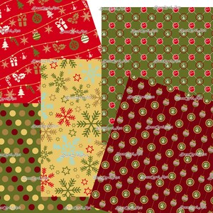 60 Christmas digital paper, christmas scrapbook paper, Holiday Digital Papers,  Christmas Reindeer, seamless pattern