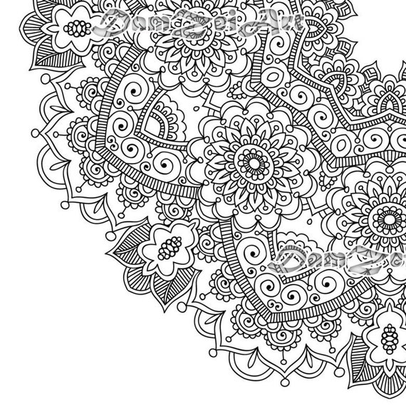 Featured image of post Flower Mandala Coloring Pages Printable