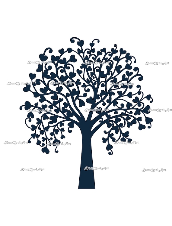 Download Tree Wedding laser Cut Cricut studio3 ai svg pdf png | Etsy