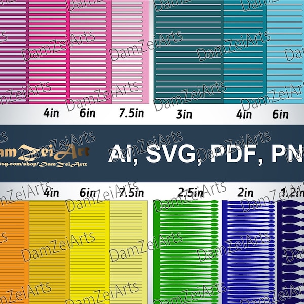 Pompom Paper Flower Center Templates SVG, PDF, PNG mix of 16 pompom / Digital Download