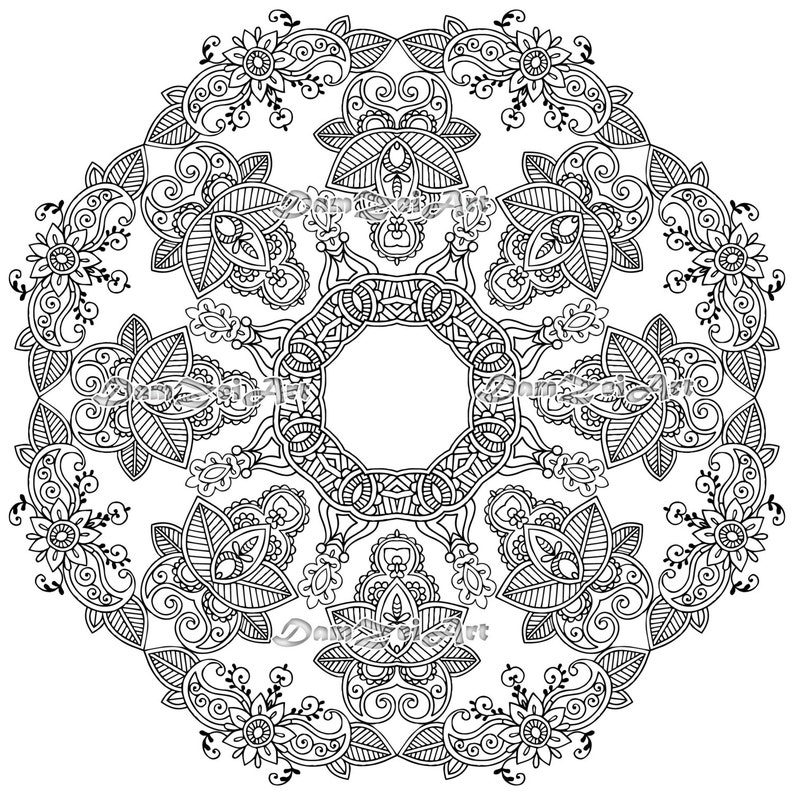 Download Mandala Coloring Pages Printable Pdf Blank Mandala Designs ...