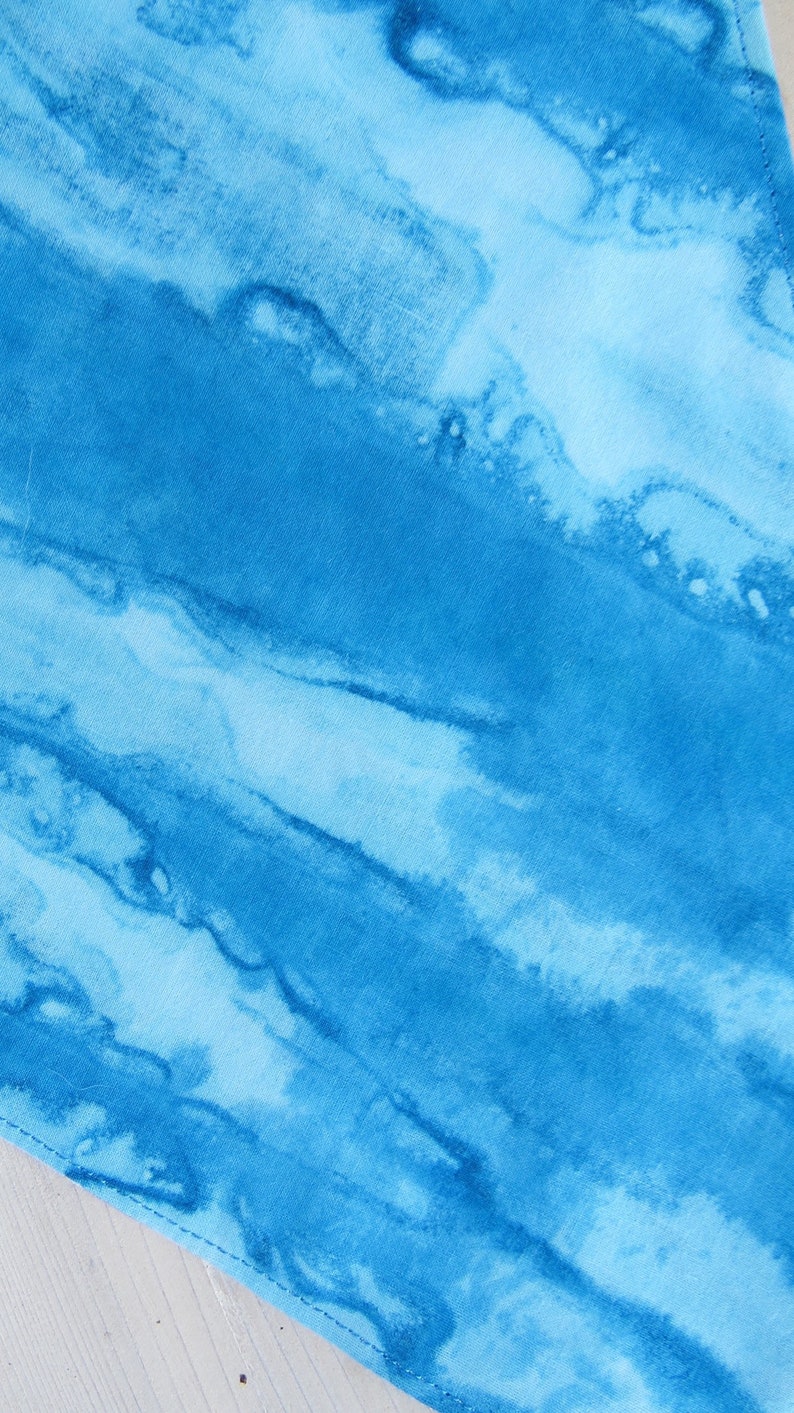 Blue Batik Dog Bandana Personalized Bandanna South West Bandana Dog Bandana tie dye Dog Scarf