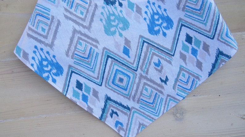 Blue Batik Dog Bandana Personalized Bandanna South West Bandana Dog Bandana tie dye Dog Scarf