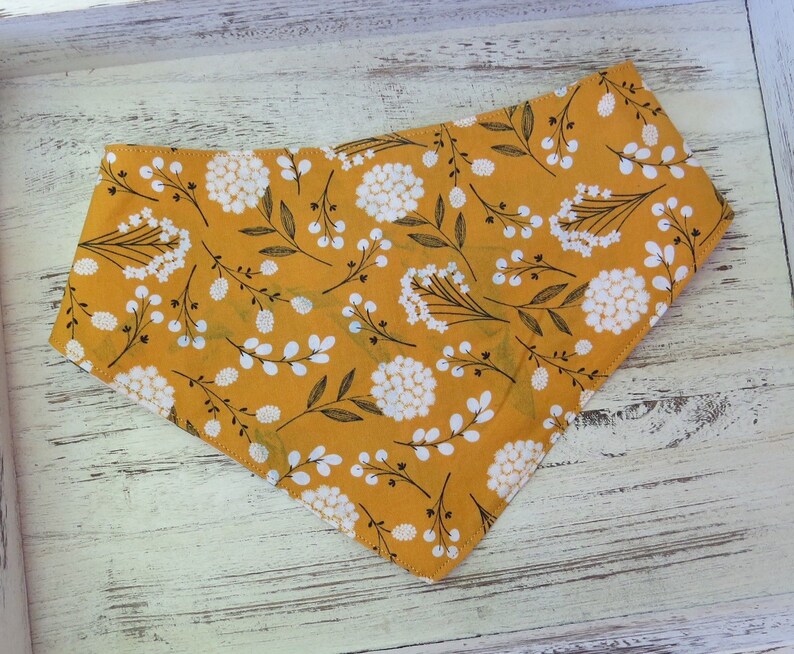 Spring Bandana Reversible Dog Scarf Pretty Personalized Bandanna Flowers Summer Bandana Floral Dog Bandana