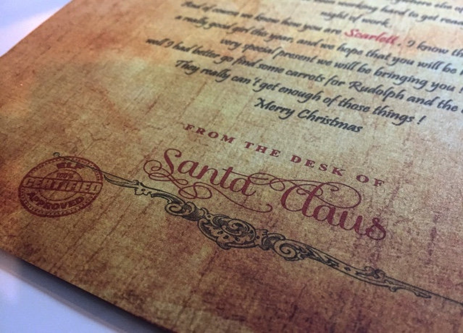 Lettre du père Noël personnalisé | Etsy