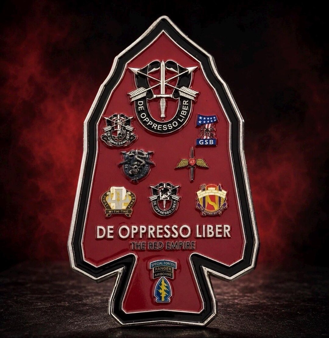 7th Special Forces Group Airborne Arrowhead Challenge Coin De Oppresso ...