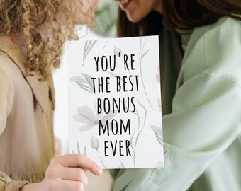 Step Mom & Mothers Day Cards, Digital Download