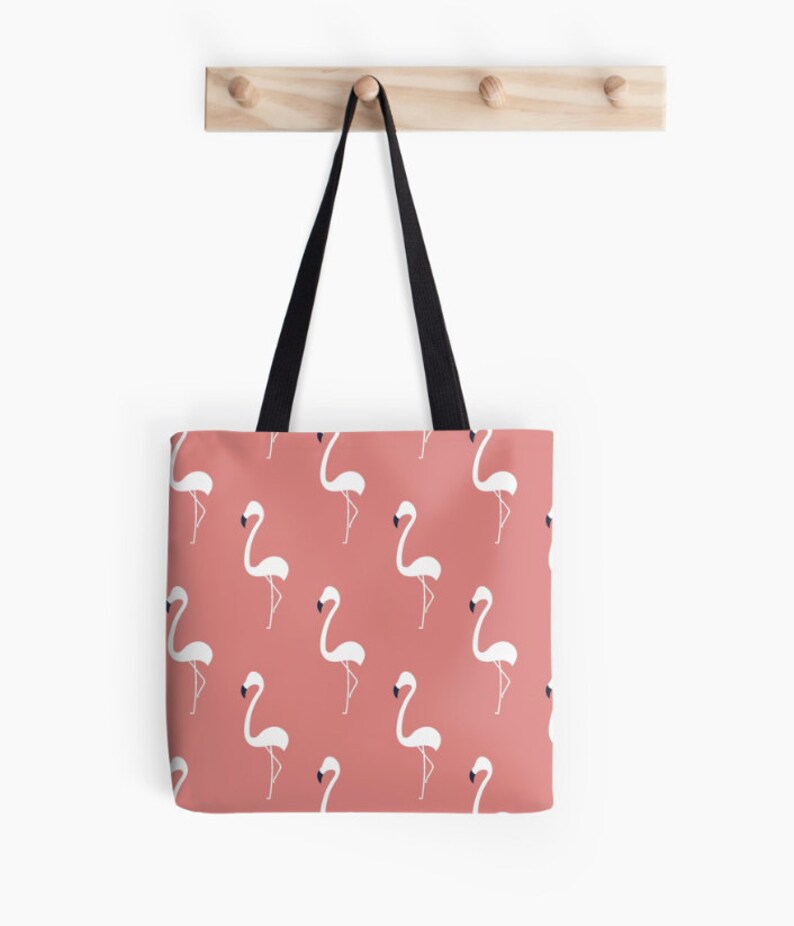Flamingo Tote Bag Flamingo Purse Flamingo Handbag Retro Etsy