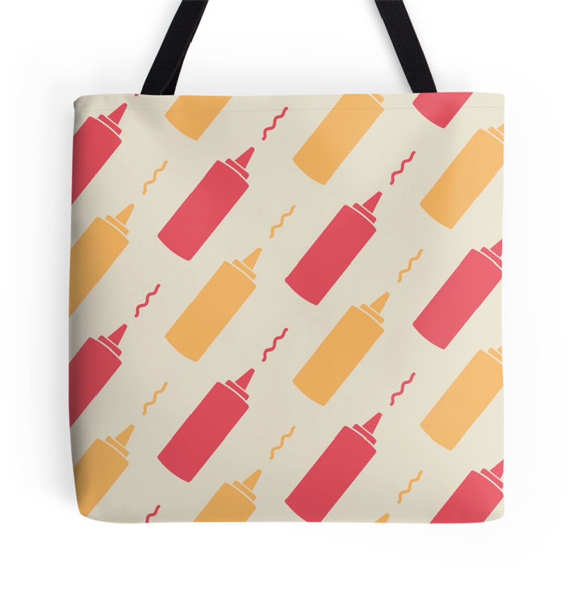 Ketchup Tote Bag Food Tote Bag Vintage Handbag Cute Tote Etsy