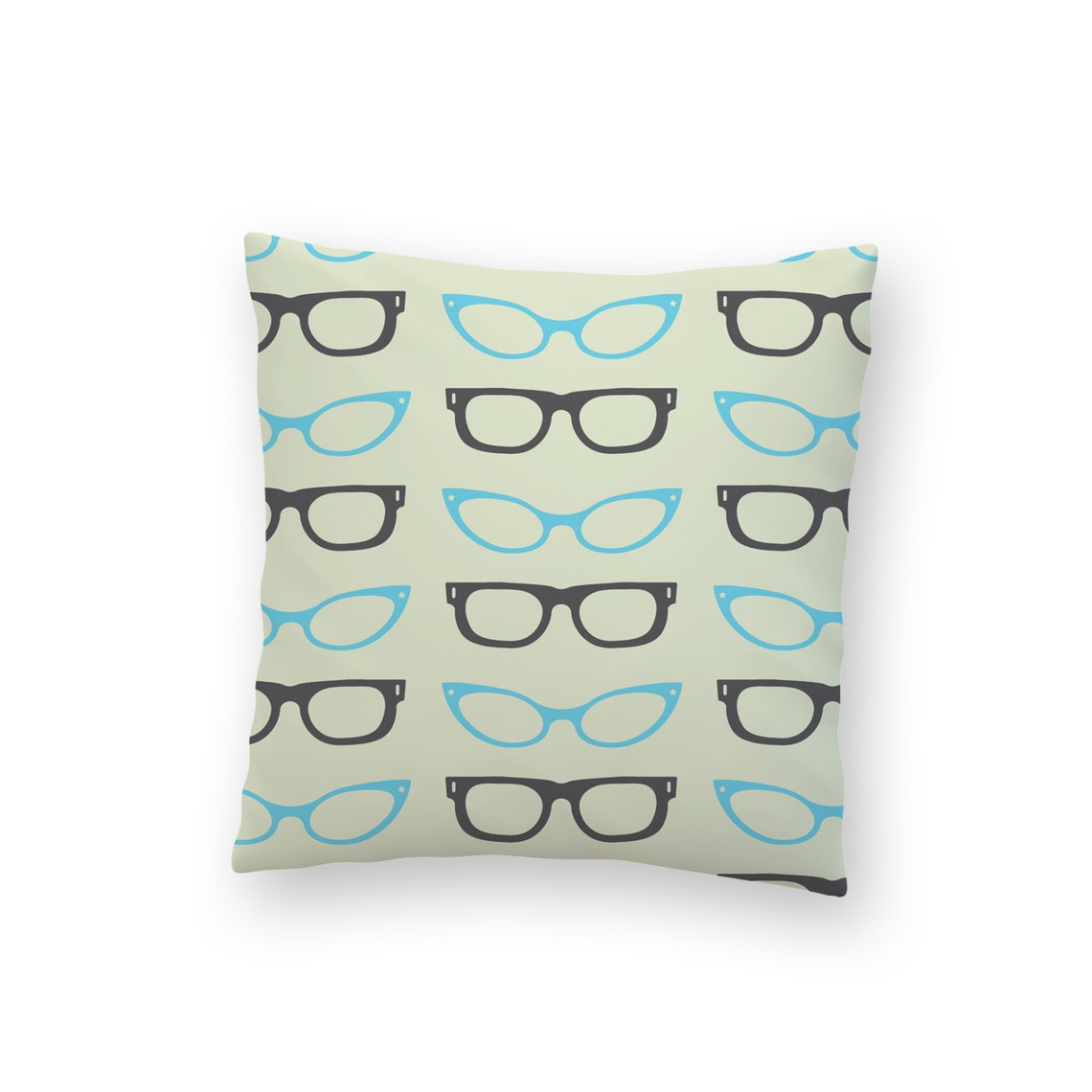 Eyeglasses Pillow Retro Pillow Eyewear Pillow Mid Etsy