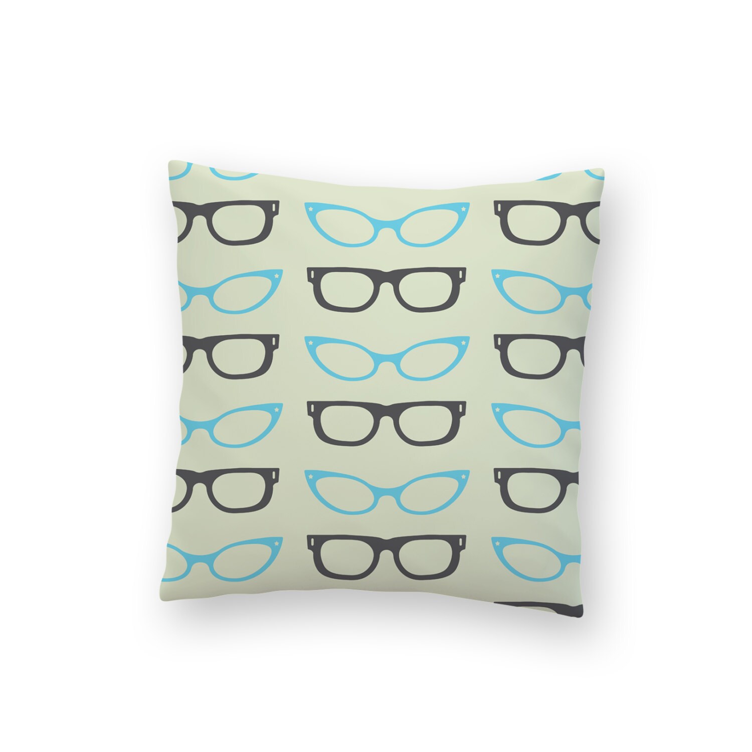 Eyeglasses Pillow Retro Pillow Eyewear Pillow Mid Etsy