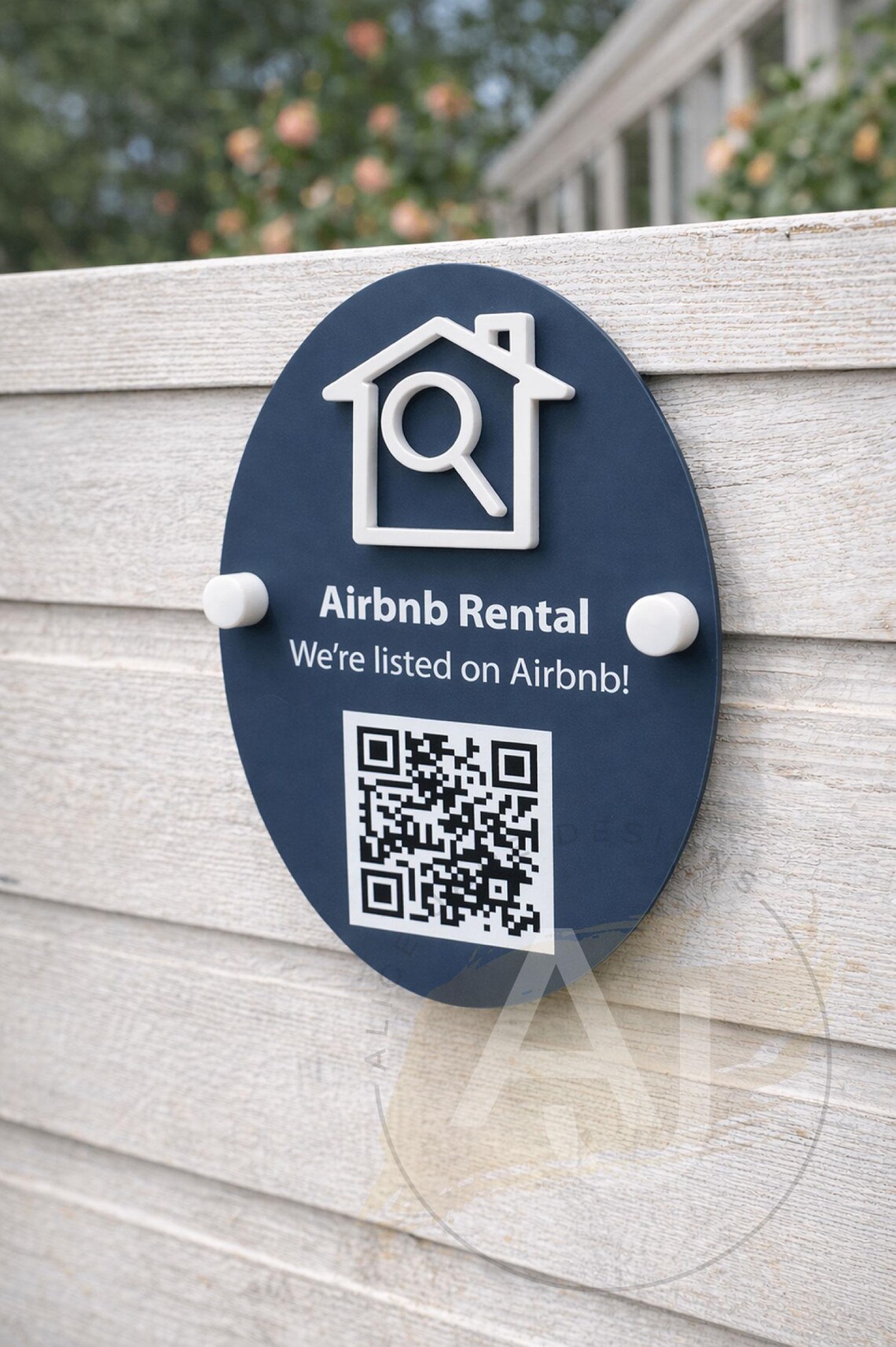 Custom Acrylic Airbnb QR Code Sign – Scan to Book Rental Property ...
