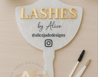 Accesorio facial personalizado para artista de pestañas / Decoración de salón