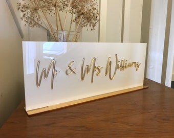 Personalised Top Table Sign | Wedding Sign | Event Sign | Party Sign | Table Decor