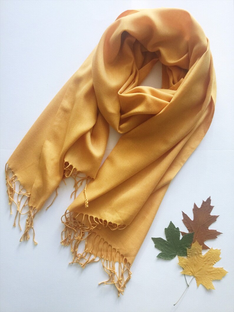 mustard color scarf