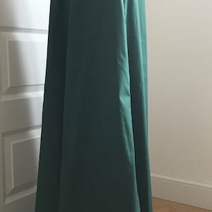 Late Victorian style 1890s ladies Skirt, full length, navy/royal blue, sizes 4-30 bottle green