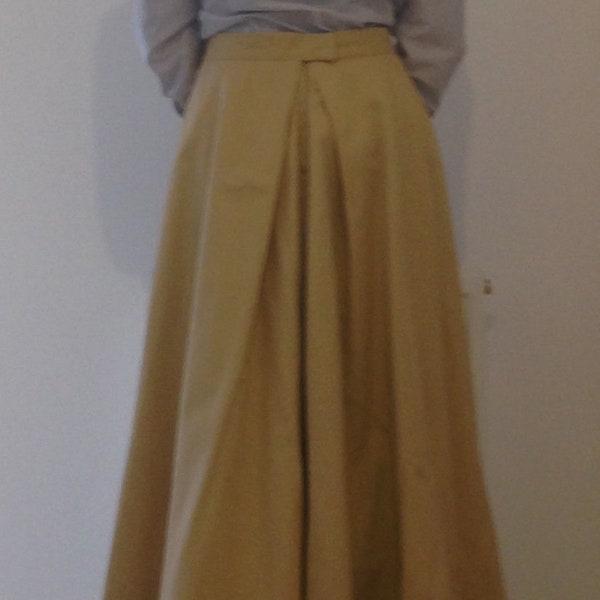 Edwardian style (1900s) Fluted ladies  skirt, full length, sizes 4-30