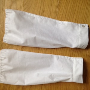 VAD Sleeve Protectors Handmade WWI WW1 historical costume dress up midwife butcher uniform