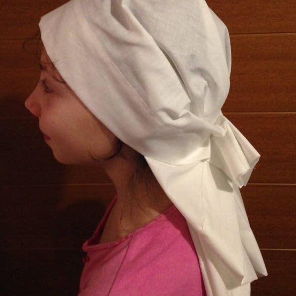 Handmade adult World War I style VAD Nurse Headscarf/Hat/Headgear/Veil