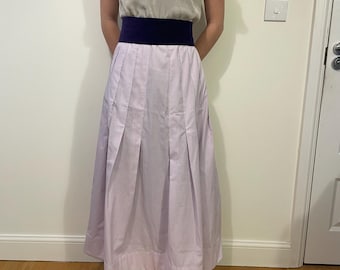 Edwardian fashion style (mid 1900s) Striped skirt,  ladies maxi full length skirt, sizes 4-30