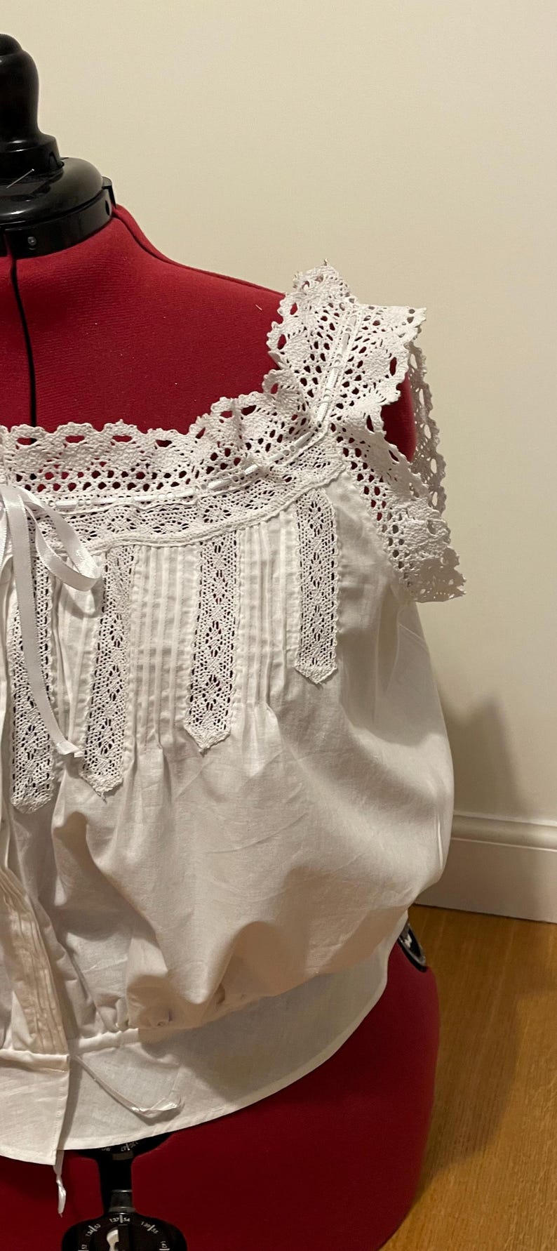 Victorian style corset cover, chemise combinations undergarment camisole Steampunk, sizes 4-30 image 6