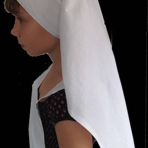 Handmade adult girls women WW1 WWI style Nurse Headscarf Hat Headgear Veil