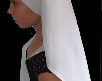 Handmade adult girls women WW1 WWI style Nurse Headscarf Hat Headgear Veil