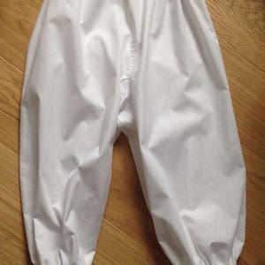 Bloomers blanc en coton/satin de style victorien, pantalons de sous-vêtements capris, tiroirs Steampunk, tailles 4-30