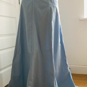 6 panels Skirt Edwardian style ladies, full length (98-100 cm), lilac, black sizes 4-30, cotton poplin or wool