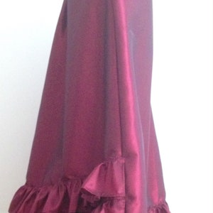 Petticoat/underskirt Late Victorian style ladies, taffeta, maxi full length skirt, sizes 4-30