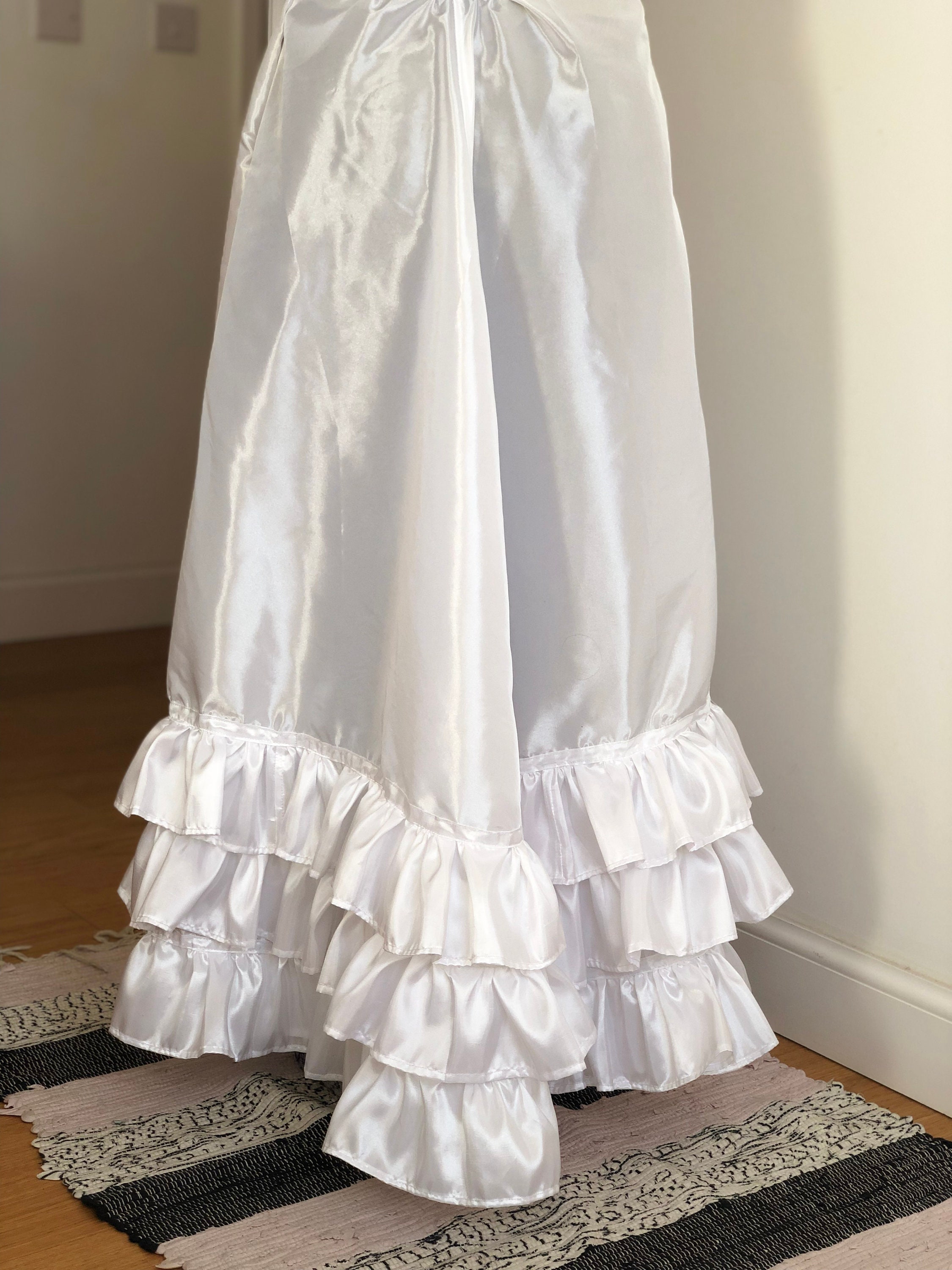 Petticoat/underskirt Late Victorian Style Ladies Taffeta - Etsy UK