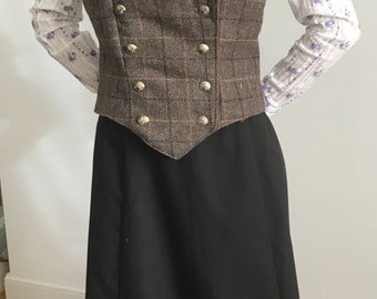 Chaleco estilo eduardiano, talla 4-30