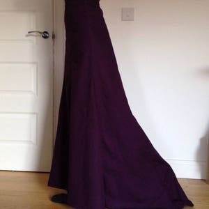 Late Victorian Edwardian style (early 1900s) ladies Skirt, maxi full length trumpet skirt, with fish tail, trains, sizes 4-30