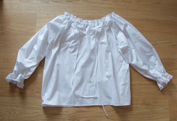 girls white peasant blouse