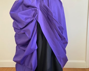 Late Victorian style (1880s) ladies drapes/overskirt, sizes 4-30