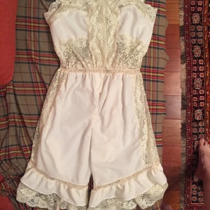 Victorian style (1880-1900ss) combinations undergarment open-leg chemise camisole Bloomers capris knickers drawers Steampunk, sizes 4-30