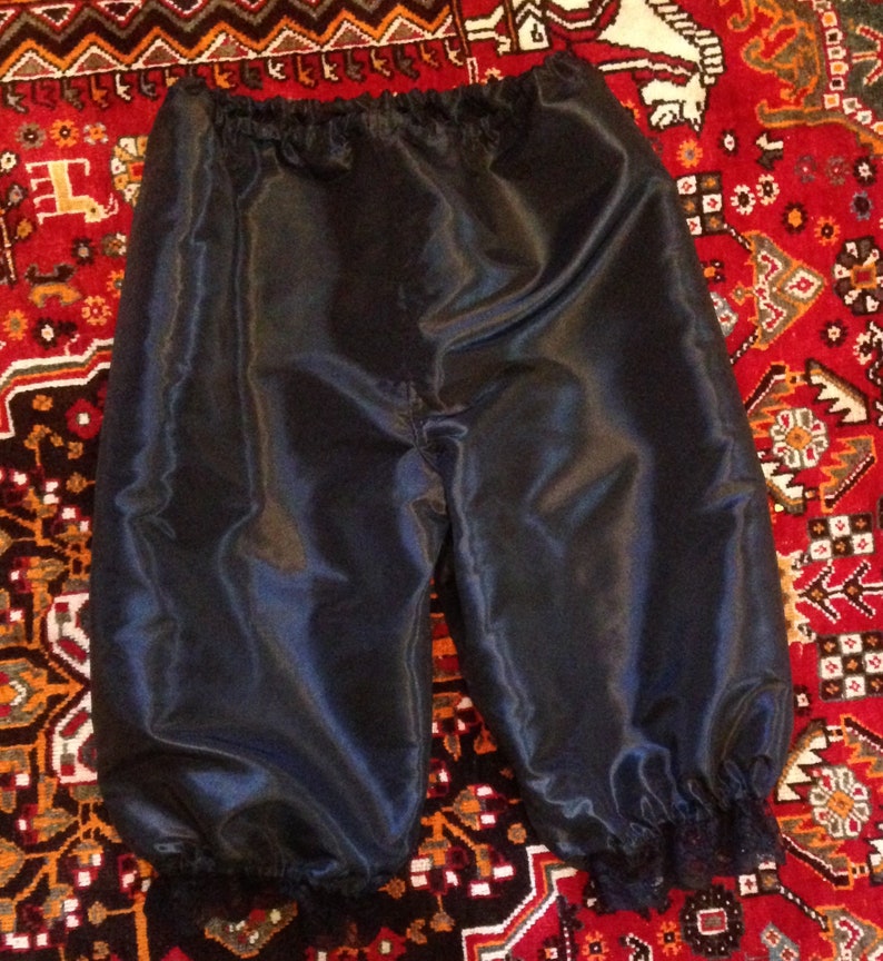 sizes 4-30 taffeta Victorian Edwardian style Bloomers with frill and lace underwear pants capris knickers drawers Steampunk