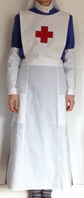 VAD Uniform Style Nurse Handmade WW1 WWI Historical Costume Apron