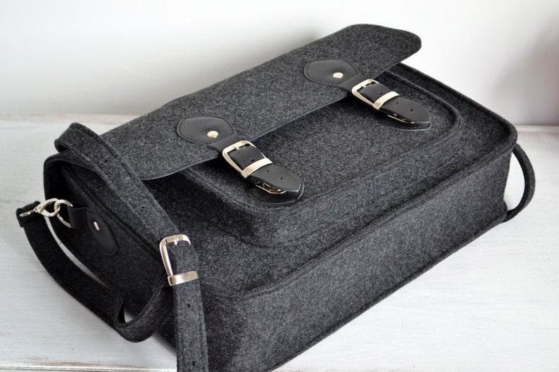 MEN'S MESSENGER BAG MacBook Pro 15inch Bag Messenger Bag 15inch Laptop Bag Felt Cross Body Bag