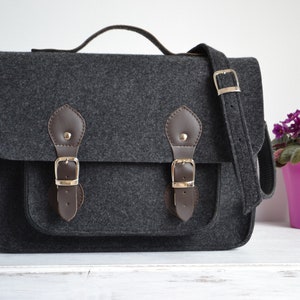 Bolso bandolera de fieltro para portátil: maletín para MacBook de 15 pulgadas