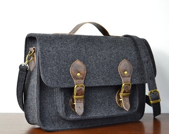 LAPTOP-Tasche, Messenger Bag, Laptop-Filztasche, Filz Umhängetasche, benutzerdefinierte Größe Laptop-Tasche, Filz Tasche, Unisex Laptop-Tasche