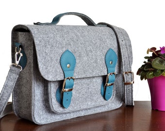 LAPTOP BAG 13-inch, MESSENGER Bag, Felt Laptop Bag, Felt Messenger Bag, Felt Crossbody Bag, Felt Office Bag, Felt Purse