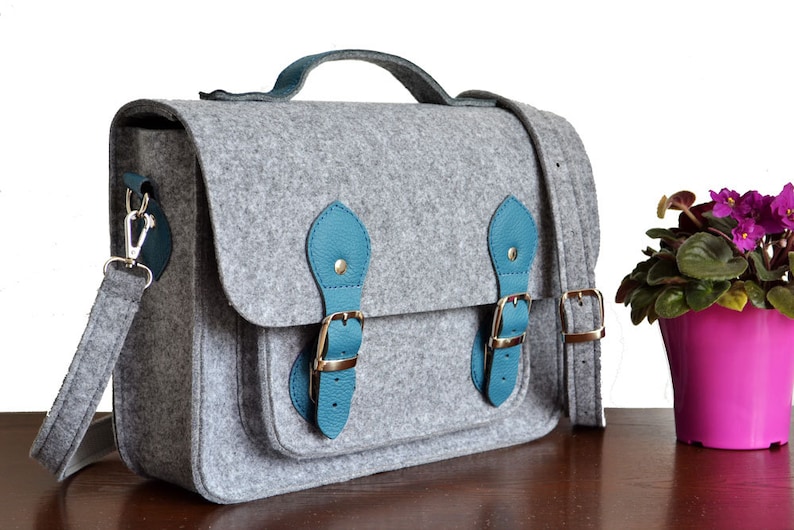 MESSENGER Bag Felt Laptop Bag LAPTOP BAG 13-inch Felt Messenger Bag Felt Crossbody Bag Felt Purse Felt Office Bag