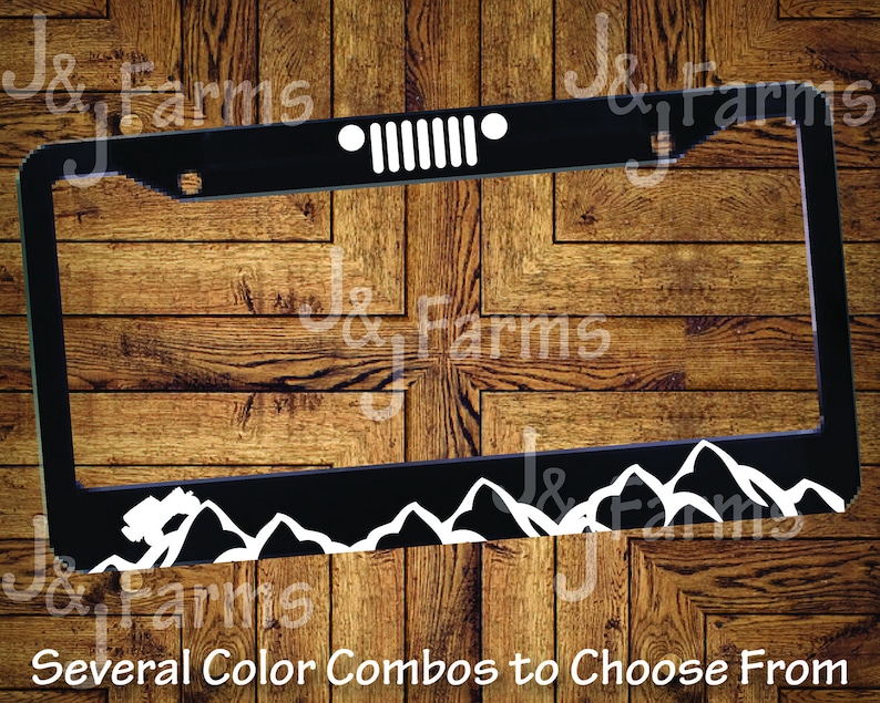 A girl and her Jeep it/'s a beautiful thing license plate frame tag holder