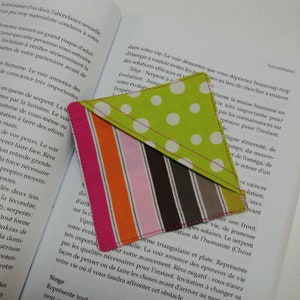 Corner bookmark. Book corner. Bookmarks. Corner bookmark. Reader gift. Page marker. Reader bookmark. Cotton bookmark. Page corner